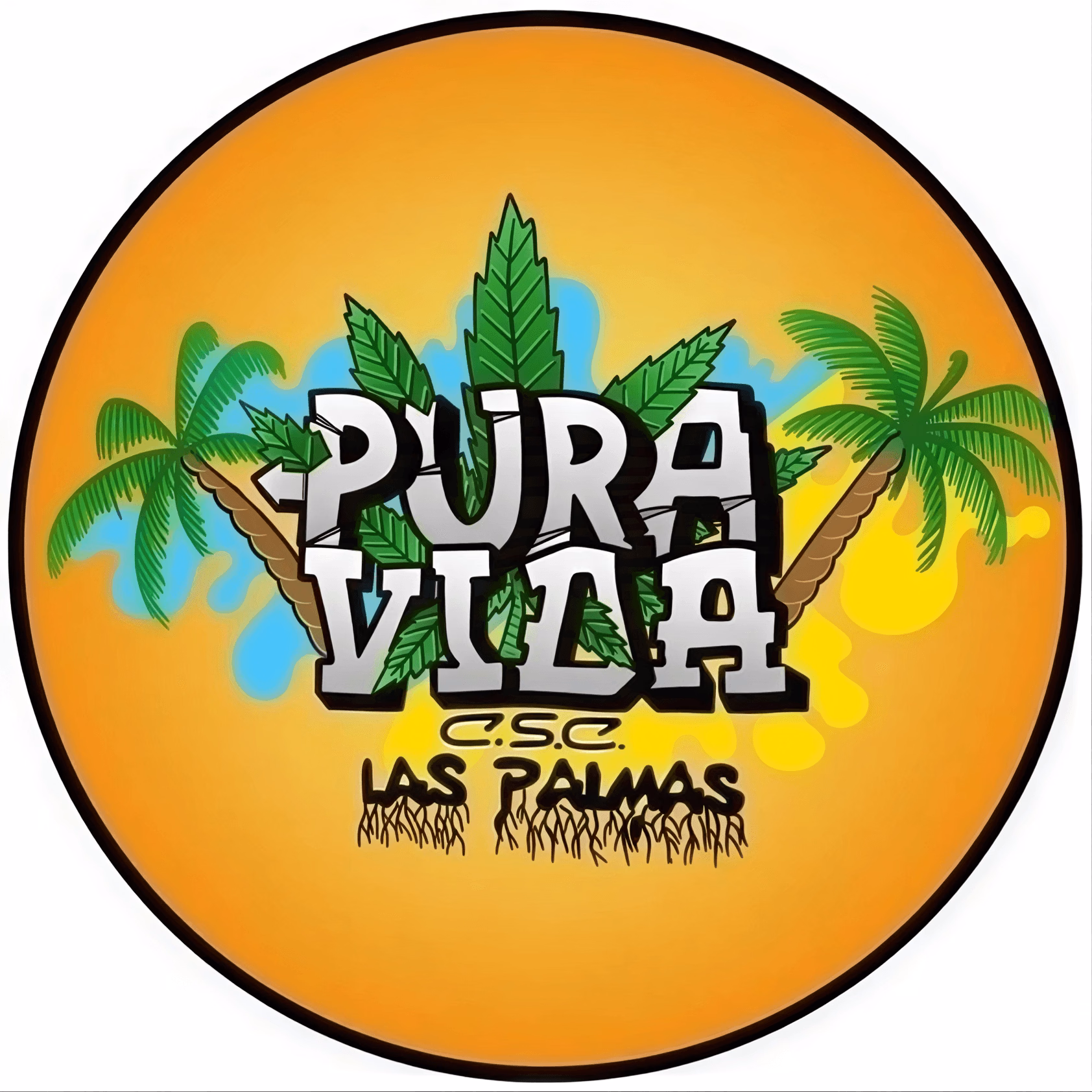 Las Palmas de Gran Canariaのカンナビスソーシャルクラブ Pura Vida Cannabis Social Club ロゴ