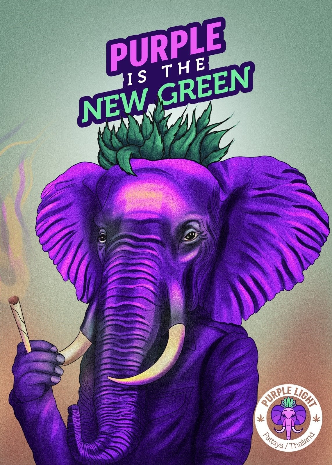 Purple Light & Weed Shop & Jomtien Weed