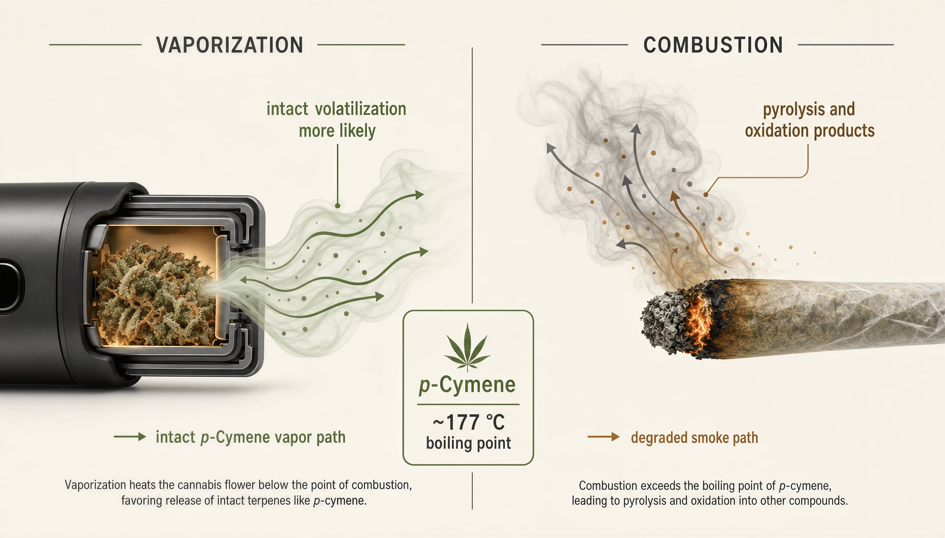 p-Cymene-Terpene in Cannabis: Chemie und Wirkungen