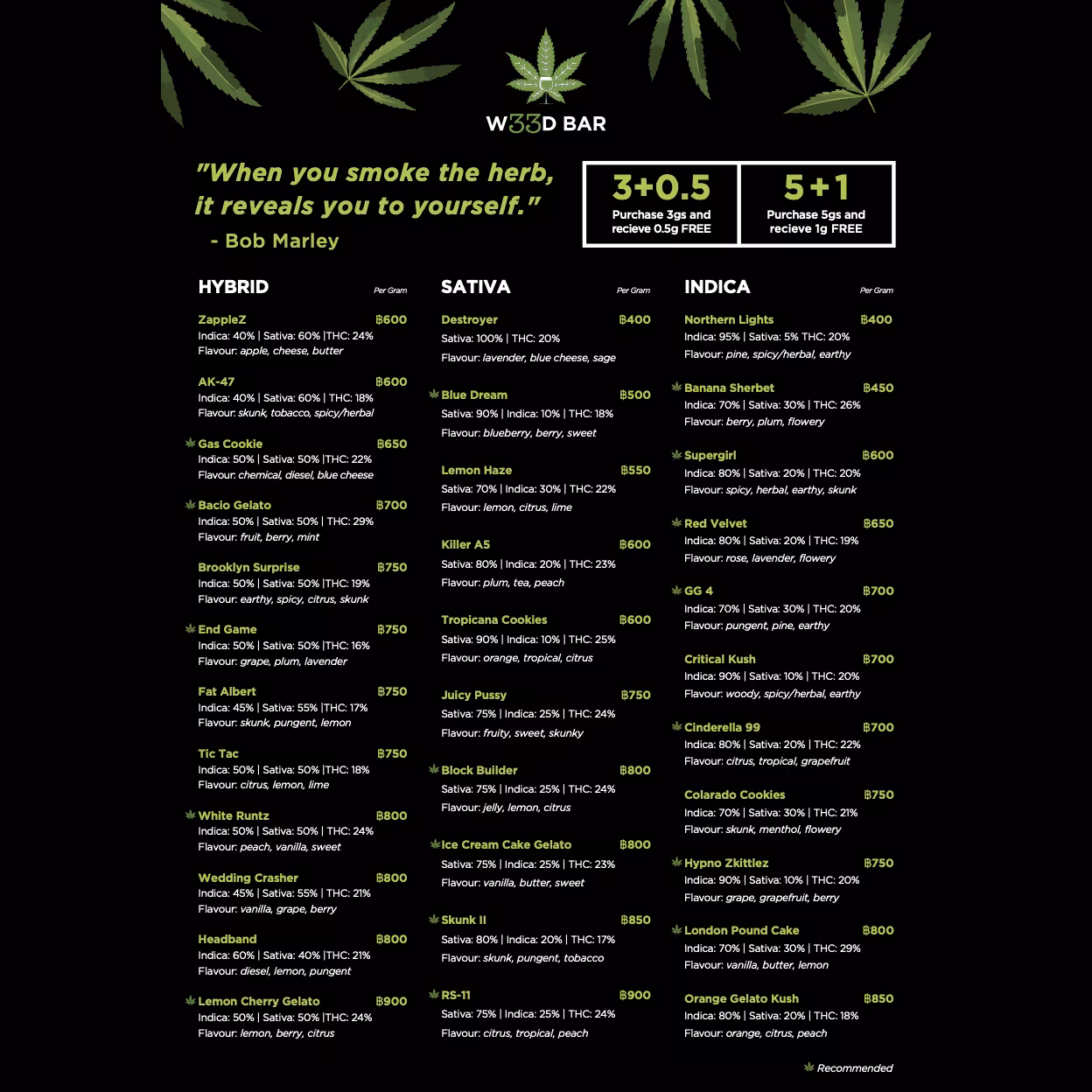 Cannabis Social Club W33D Bar logo