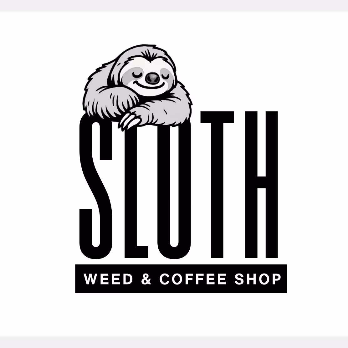 Cannabis Social Club Sloth - Weed logotipo