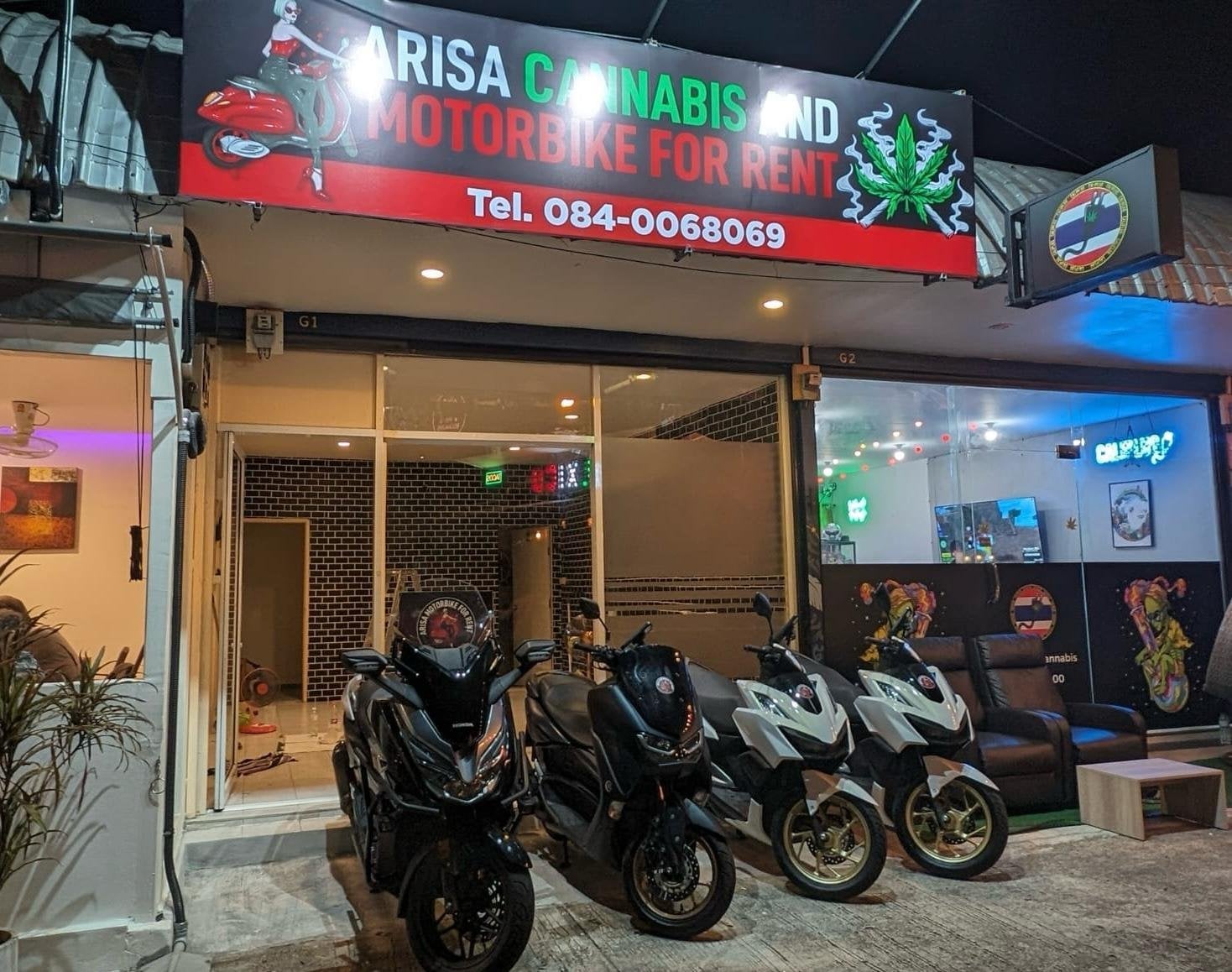 Arisa Cannabis And Motorbike For Rent