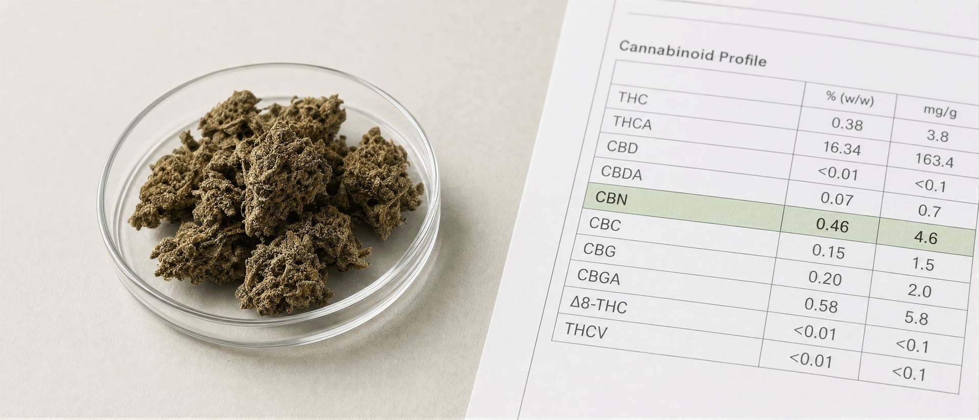 CBN (Cannabinol): Chemistry, Sleep, and THC Breakdown