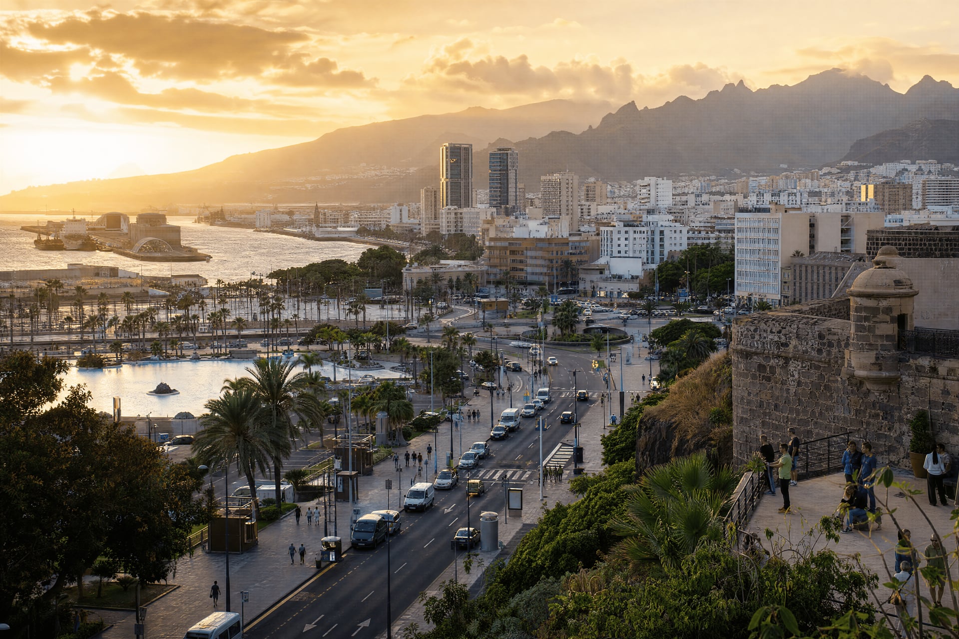 Santa Cruz de Tenerife waterfront with cannabis social club city guide context