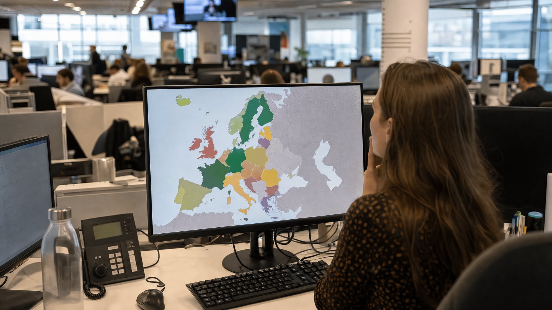 A newsroom map of Europe showing cannabis laws by country