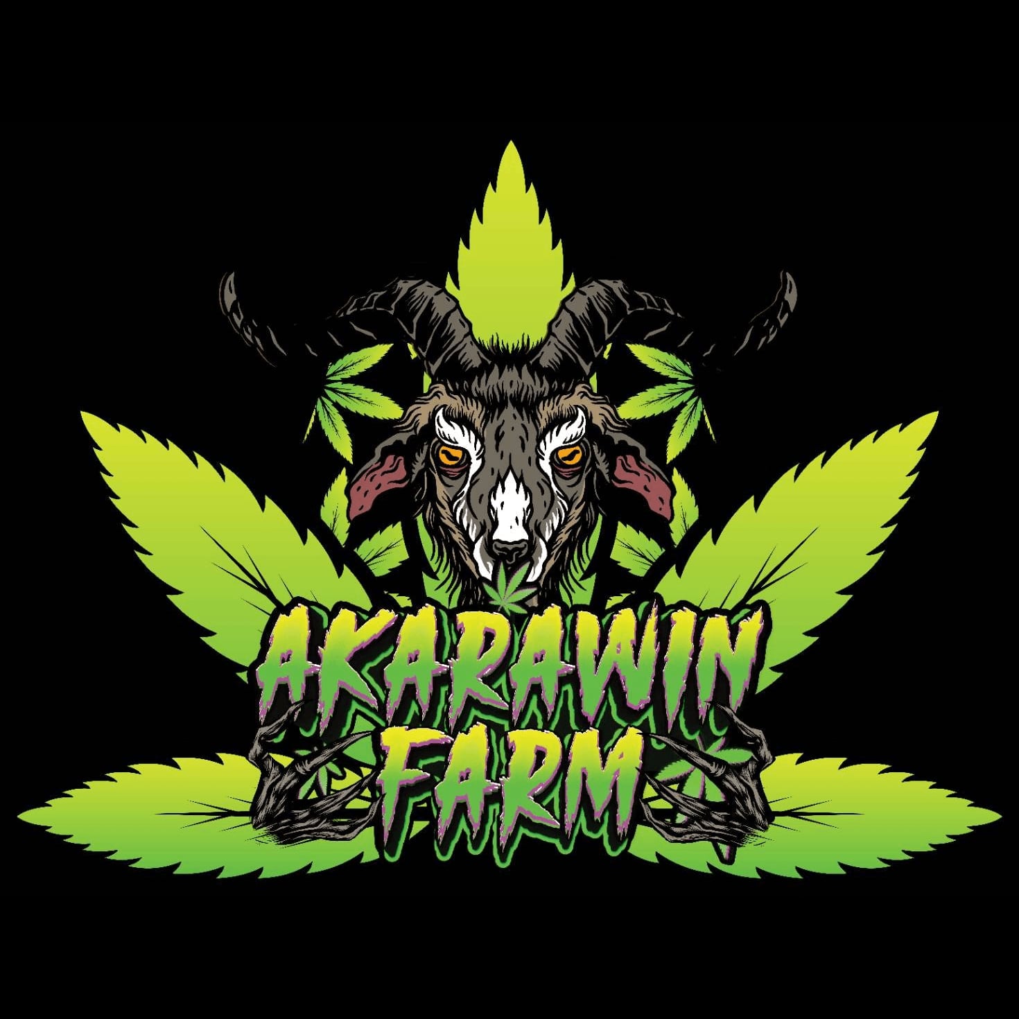 清迈的大麻社交俱乐部 Akarawin Farm 标志