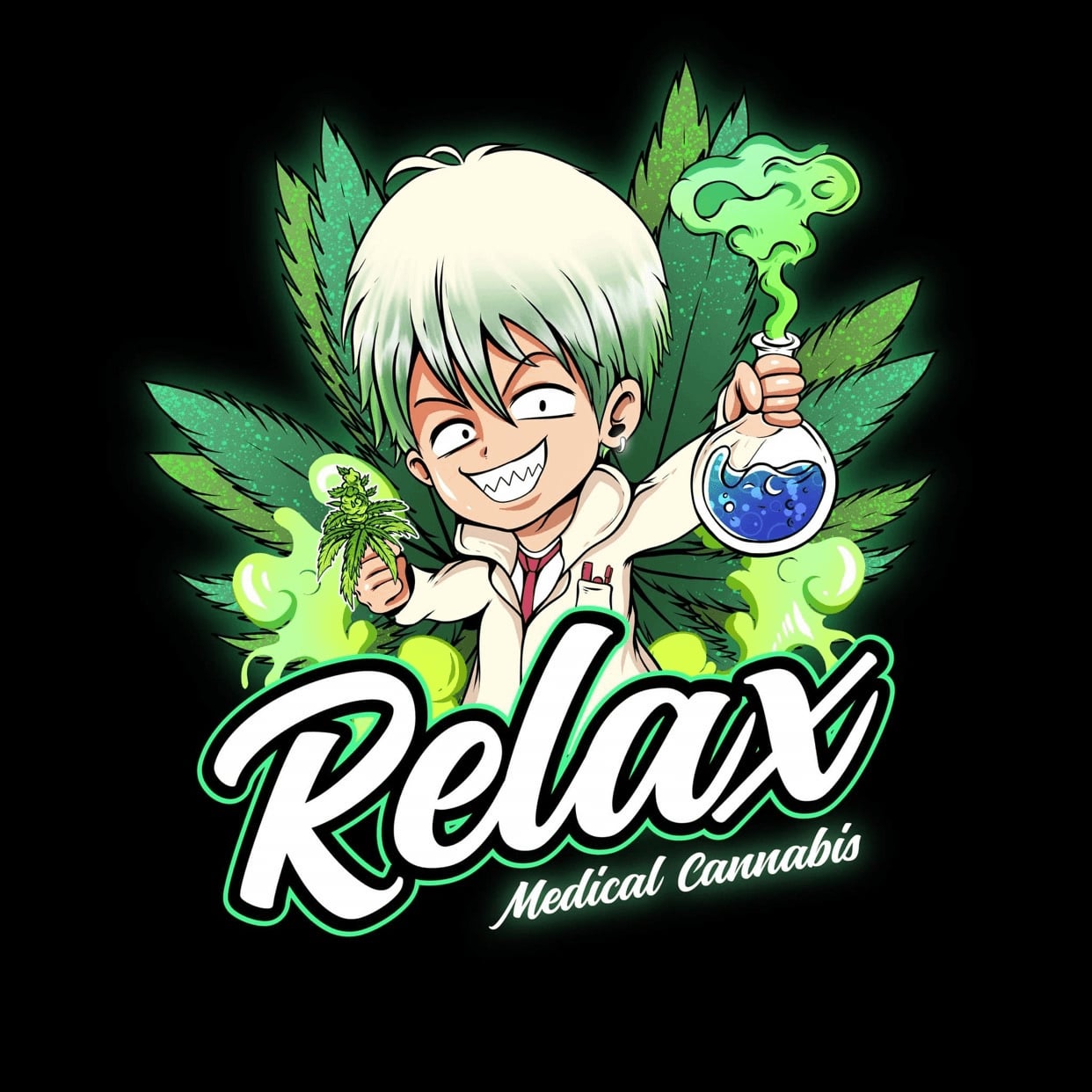 نادي القنب الاجتماعي Relax Laboratory في Chanthaburi شعار