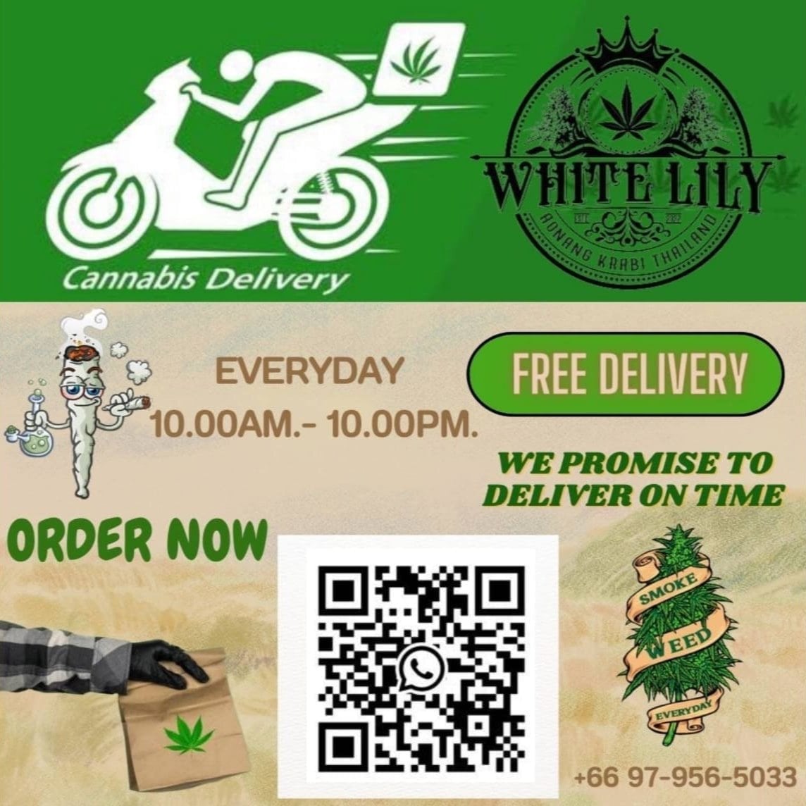 White Lily Cannabis Dispensary & Weed Shop Khlong Muang Krabi. Klong Muang