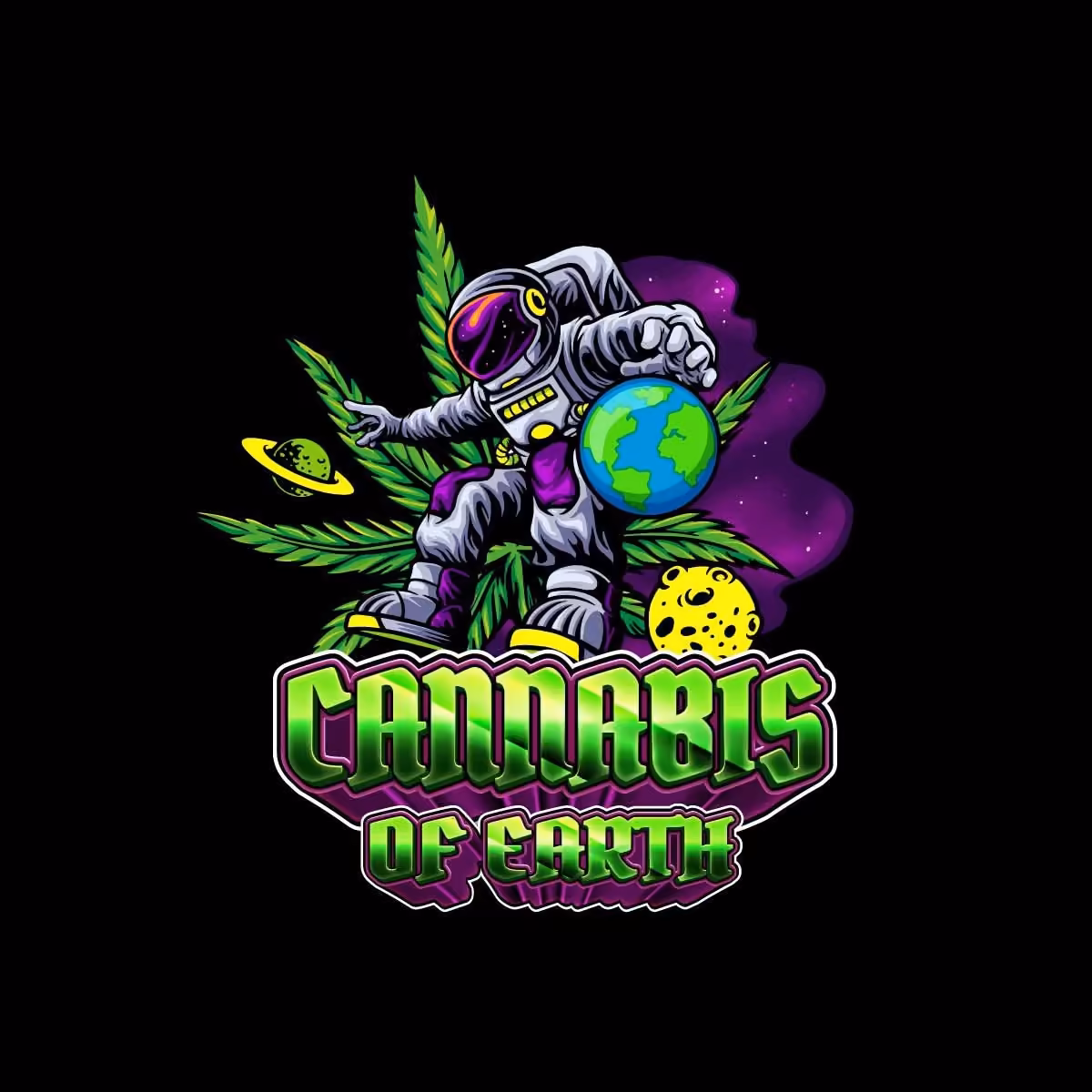 कैनबिस सोशल क्लब Cannabis Of Earth लोगो