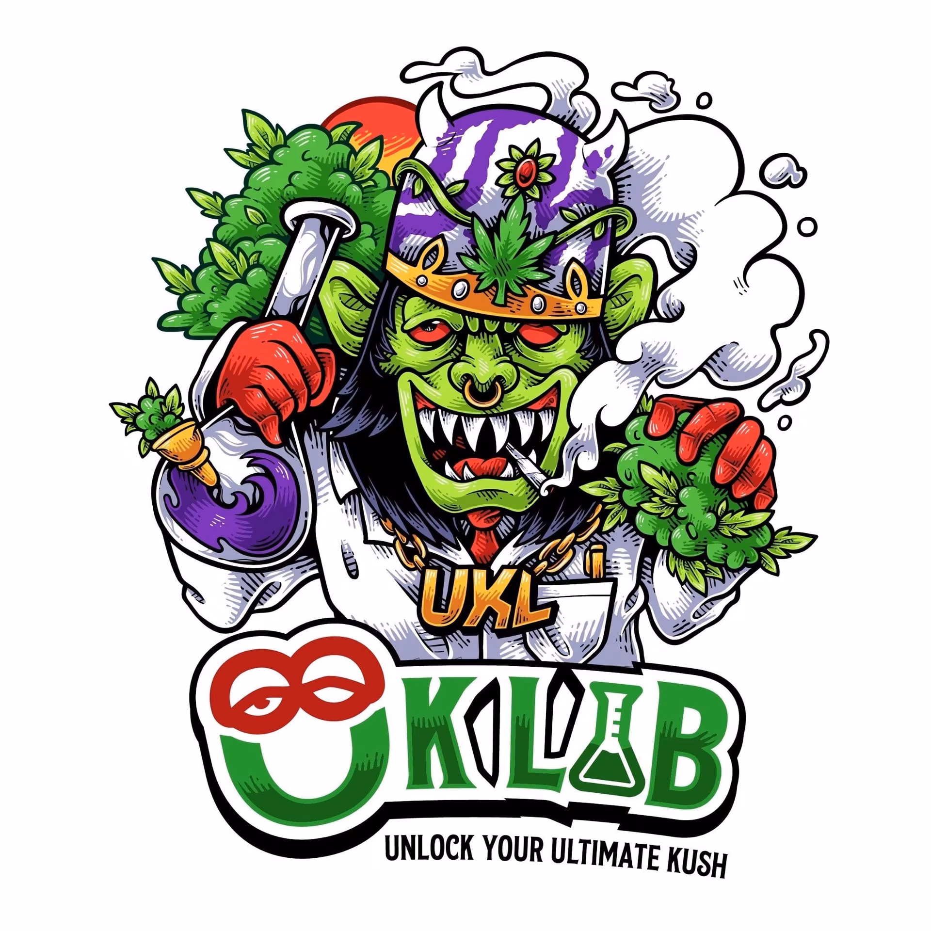Cannabis Sosyal Kulübü Uklab Weed Dispensary Near BTS Bearing logo