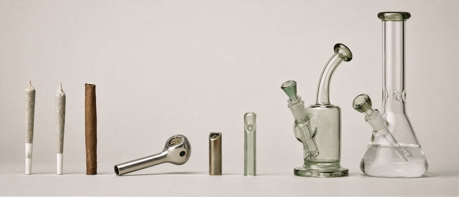 Leitfaden zu Cannabis-Rauchmethoden: Joints, Pfeifen, Bongs