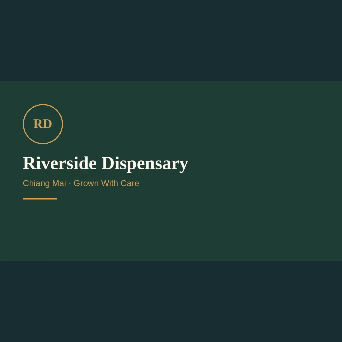 نادي القنب الاجتماعي Riverside في Chiang Mai شعار