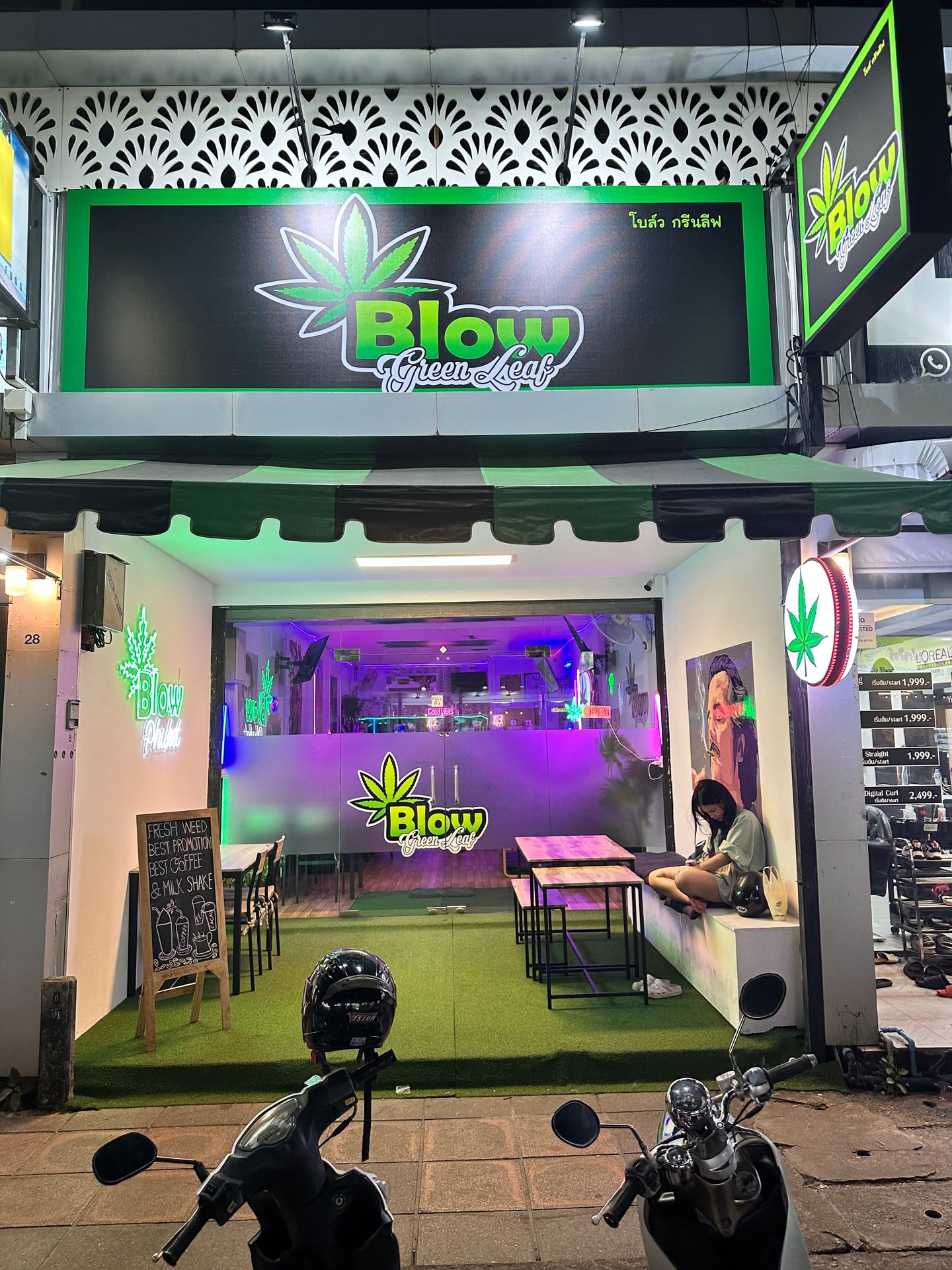Blow Green Leaf: Premium Cannabis Coffeeshop Patong Phuket THAILANDE