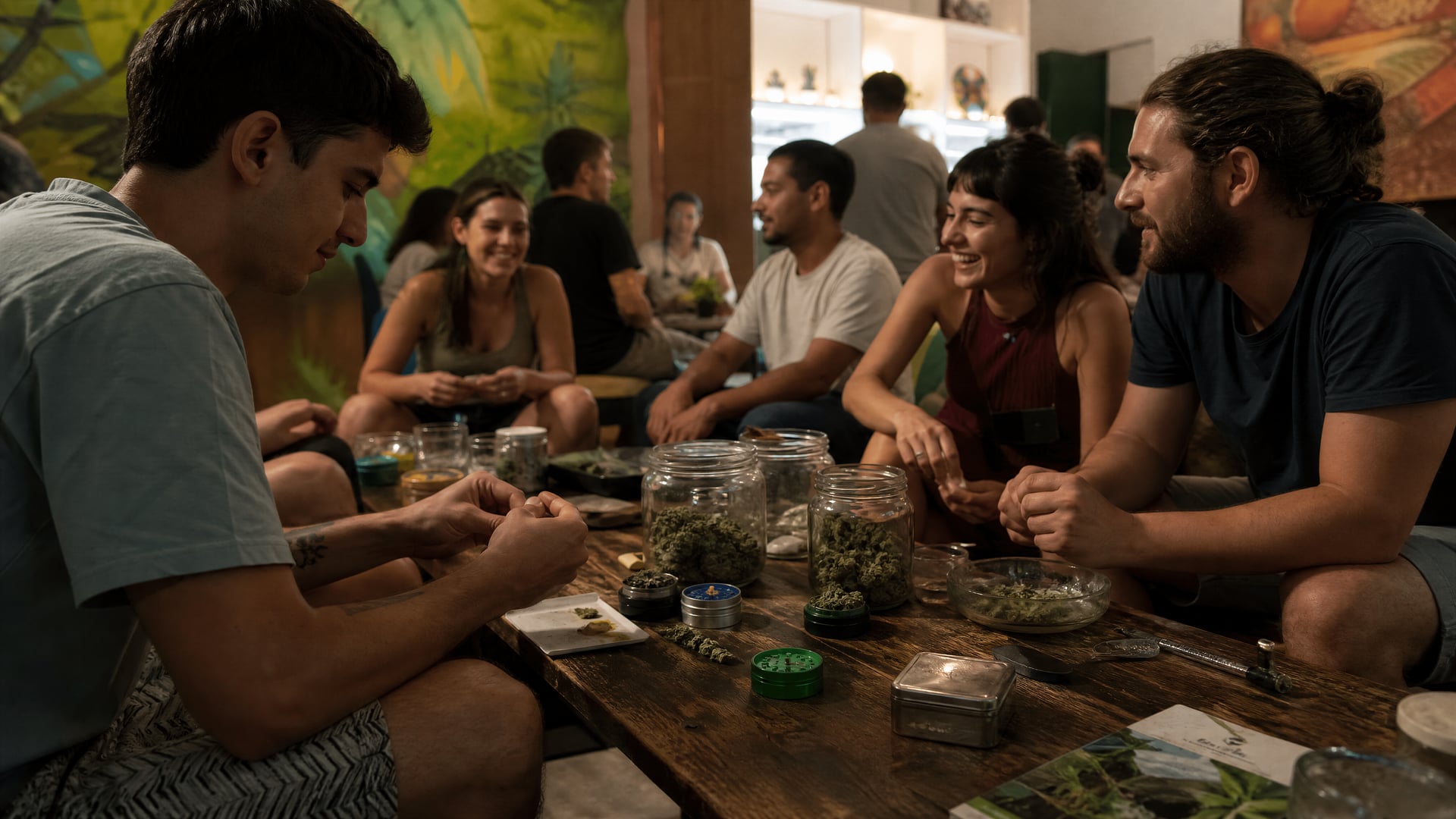 阿根廷大麻社交俱乐部接待处，会员阅读屋规