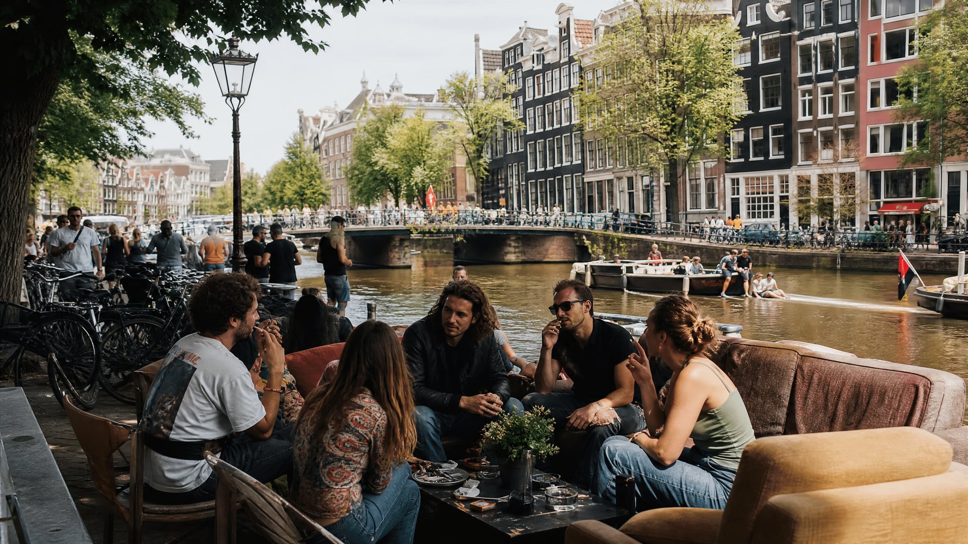 Netherlands city overview with district streets and cannabis social club context