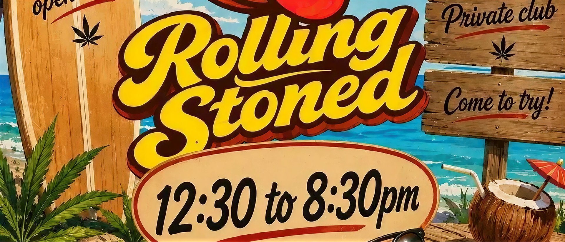Weed Club Rolling Stoned hero