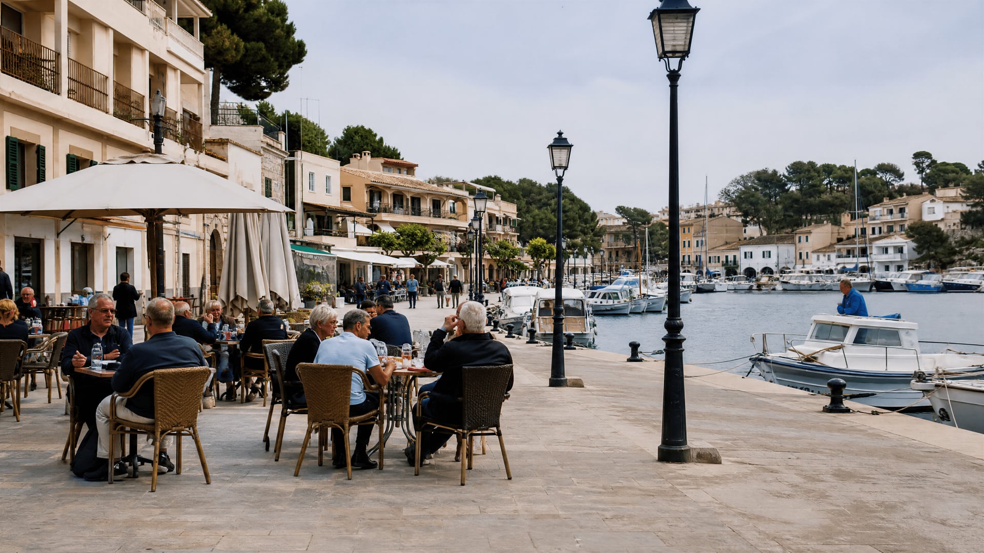 Porto Cristo directory view with harbour streets and local orientation map mood