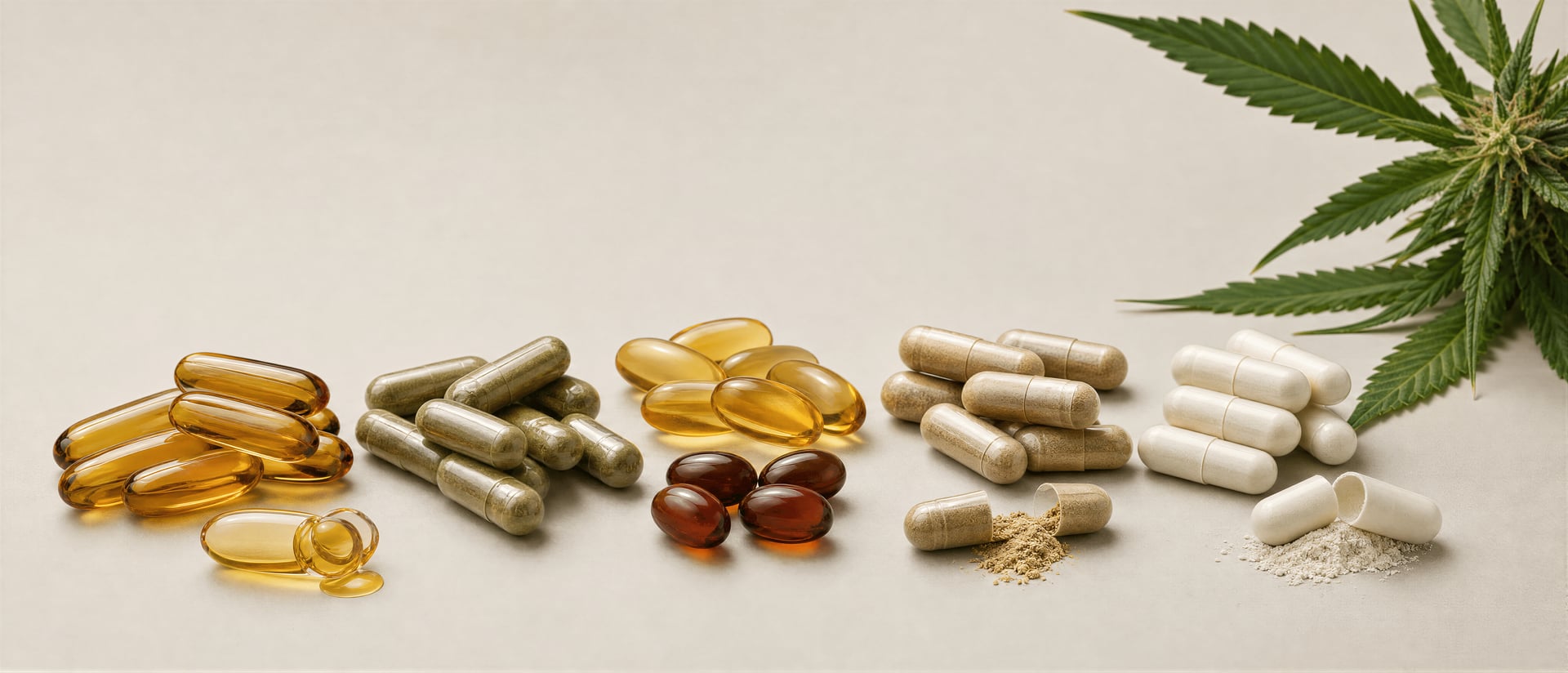 Kapsle a tablety s cannabis: Průvodce perorálním THC a CBD
