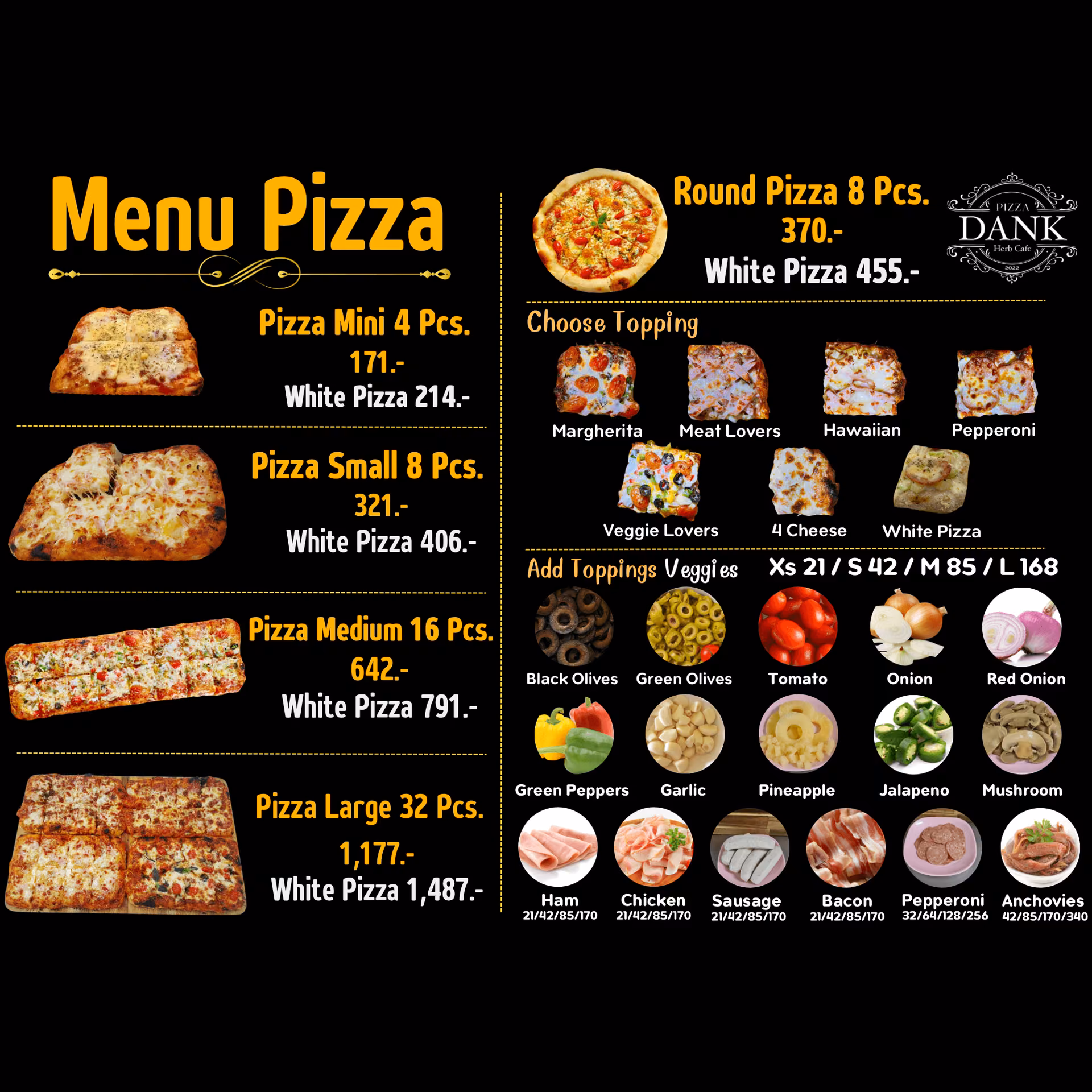 Cannabis Social Club Dank Pizza, Taco in Pattaya logo