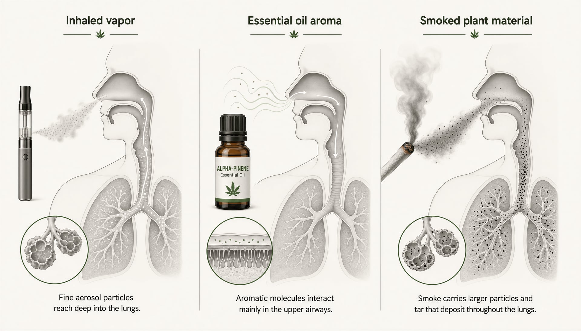 Alpha-Pinene-terpén: Hatások, THC, memória, biztonságosság