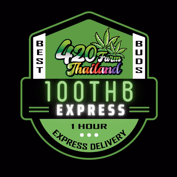 Pattayaの大麻ソーシャルクラブ 100Thb Express - By 420Farm ロゴ