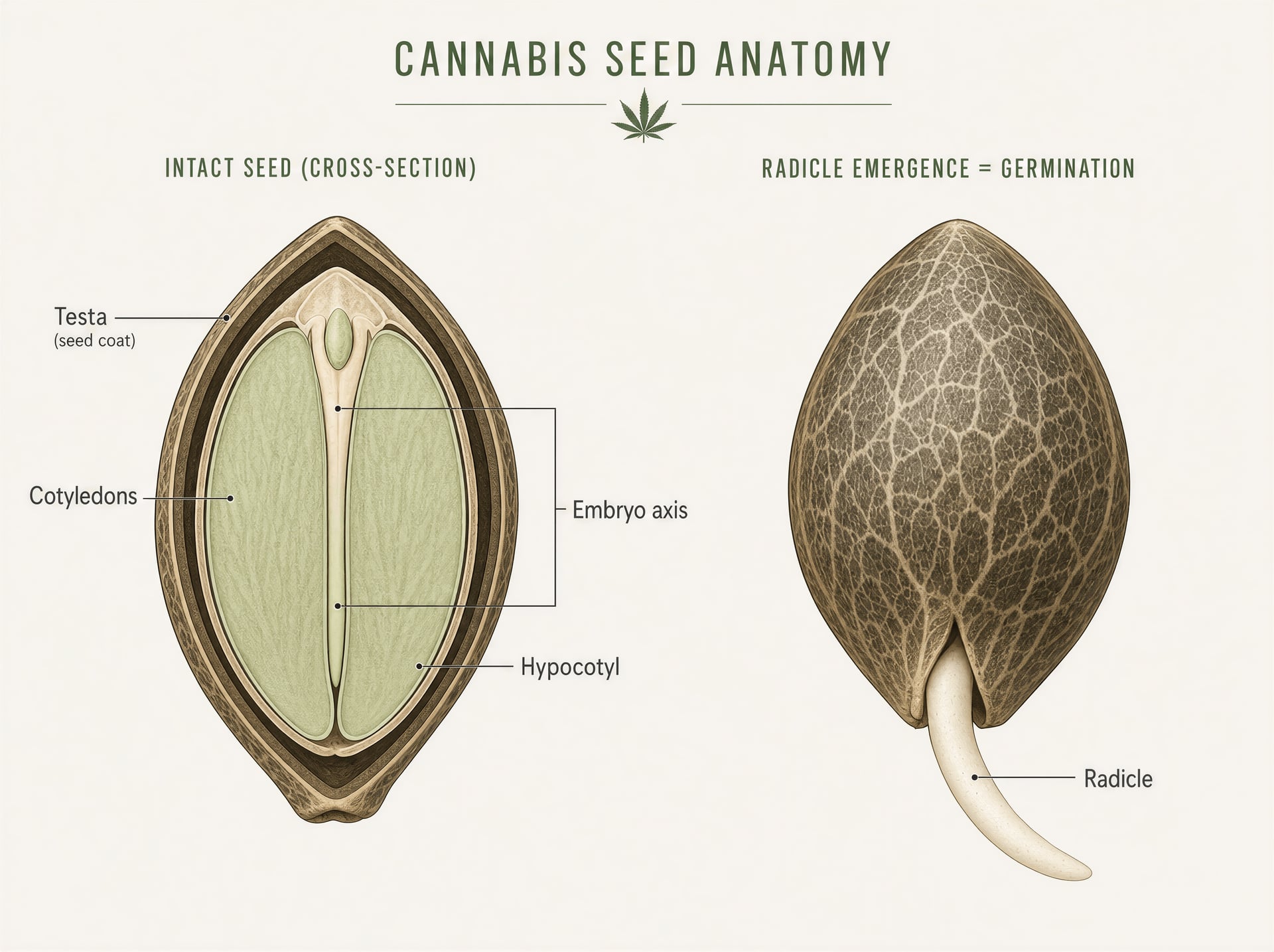 Руководство по прорастанию Cannabis: семена, методы, температуры