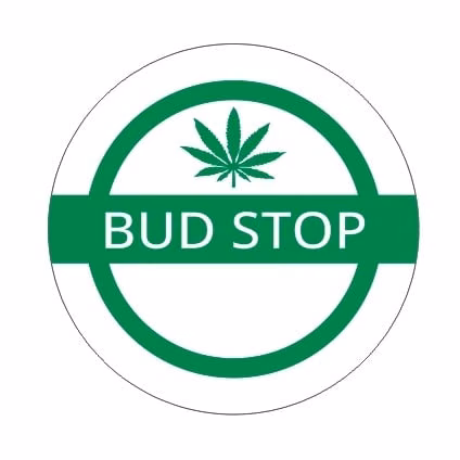 大麻社交俱乐部 Budstop 标志