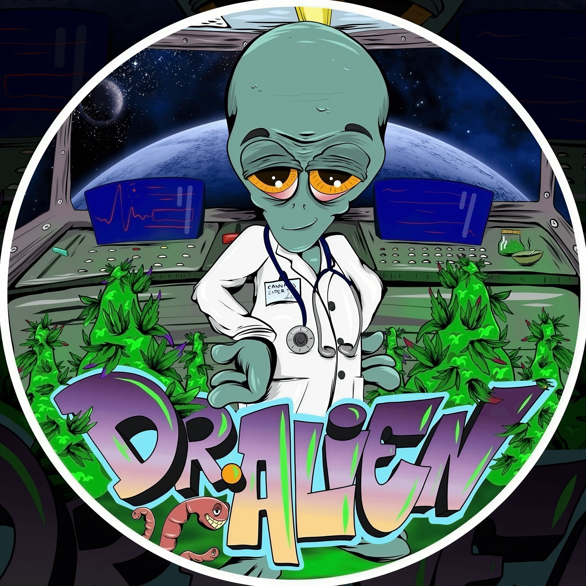Dr. Alien420 logo