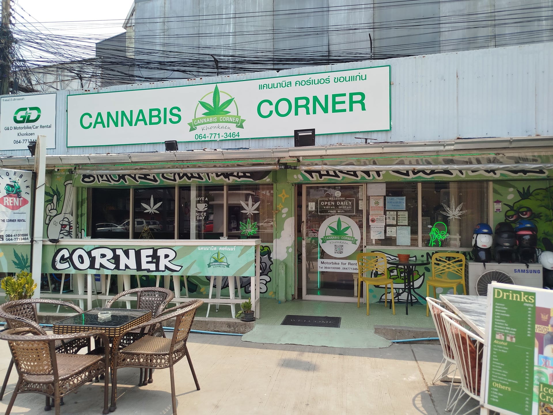 Cannabis Corner Khonkaen & Moterbike For Rent