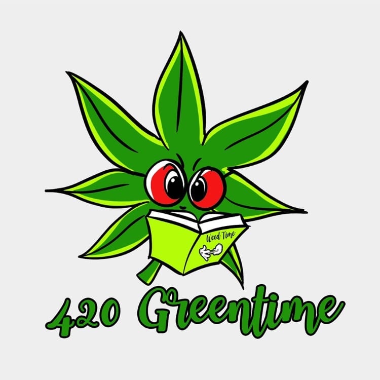 Cannabis Social Club 420 Green time.Delivery Only Logo