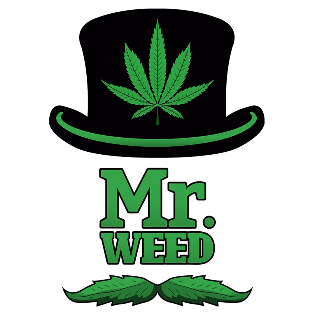 Phang Nga의 대마 소셜 클럽 Mr. Weed 로고
