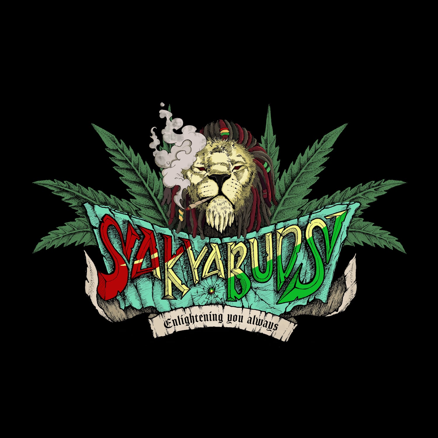 نادي القنب الاجتماعي Sakya Buds شعار