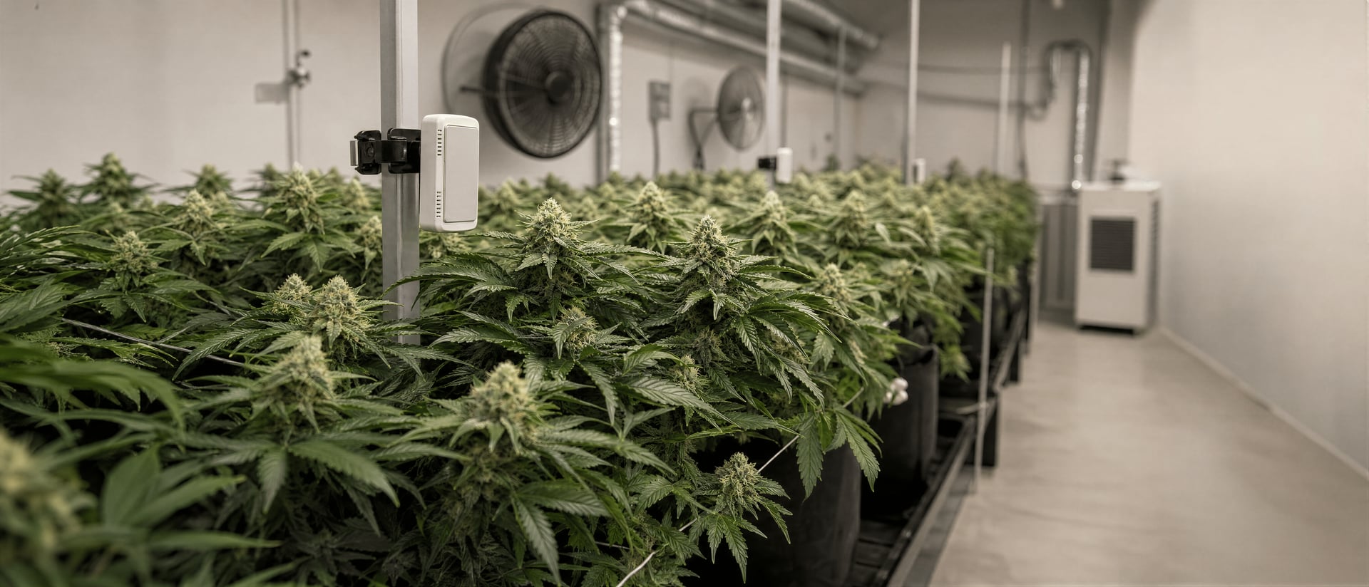دليل Cannabis حول الرطوبة وVPD: RH حسب المرحلة، حساب VPD، درجة حرارة الأوراق، خطر العفن، النتح، وأدوات التحكم بالمناخ