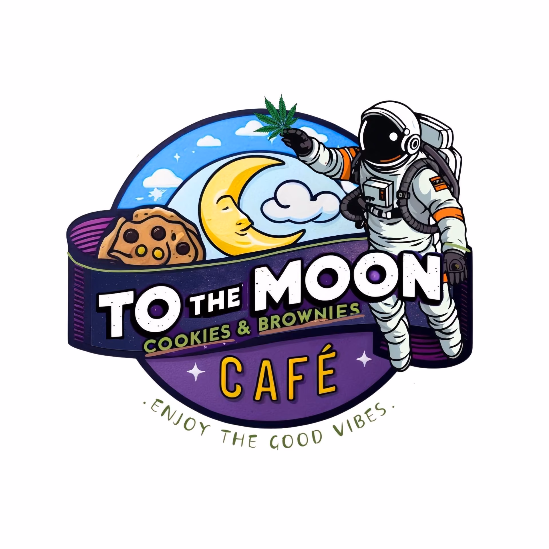 कैनबिस सोशल क्लब ToDaMoon Cafe Bang Phlat लोगो