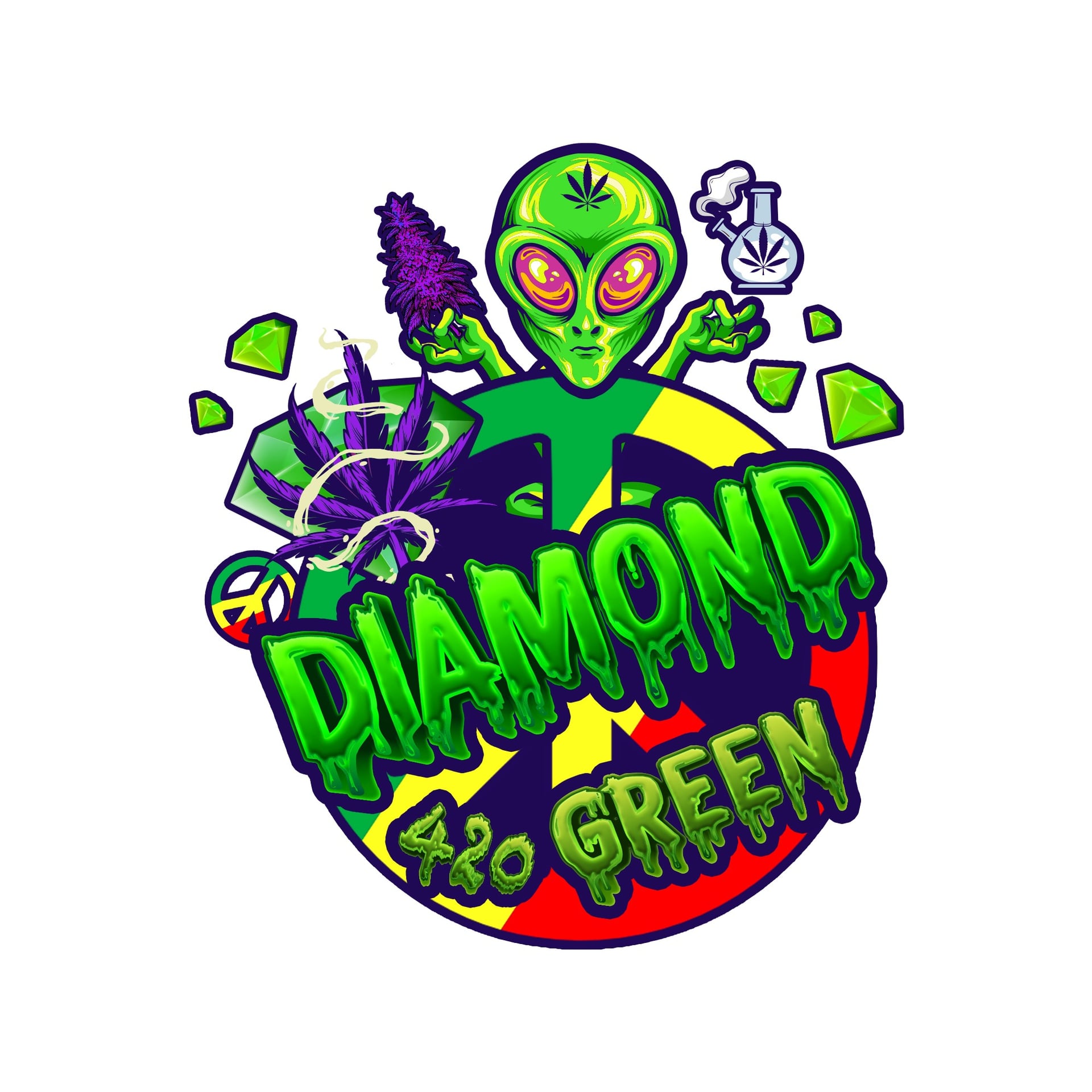 Cannabis Social Club Diamond Green Logo